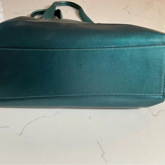 Metallic Coach Teal Derby Bag - Picture 3 of 4